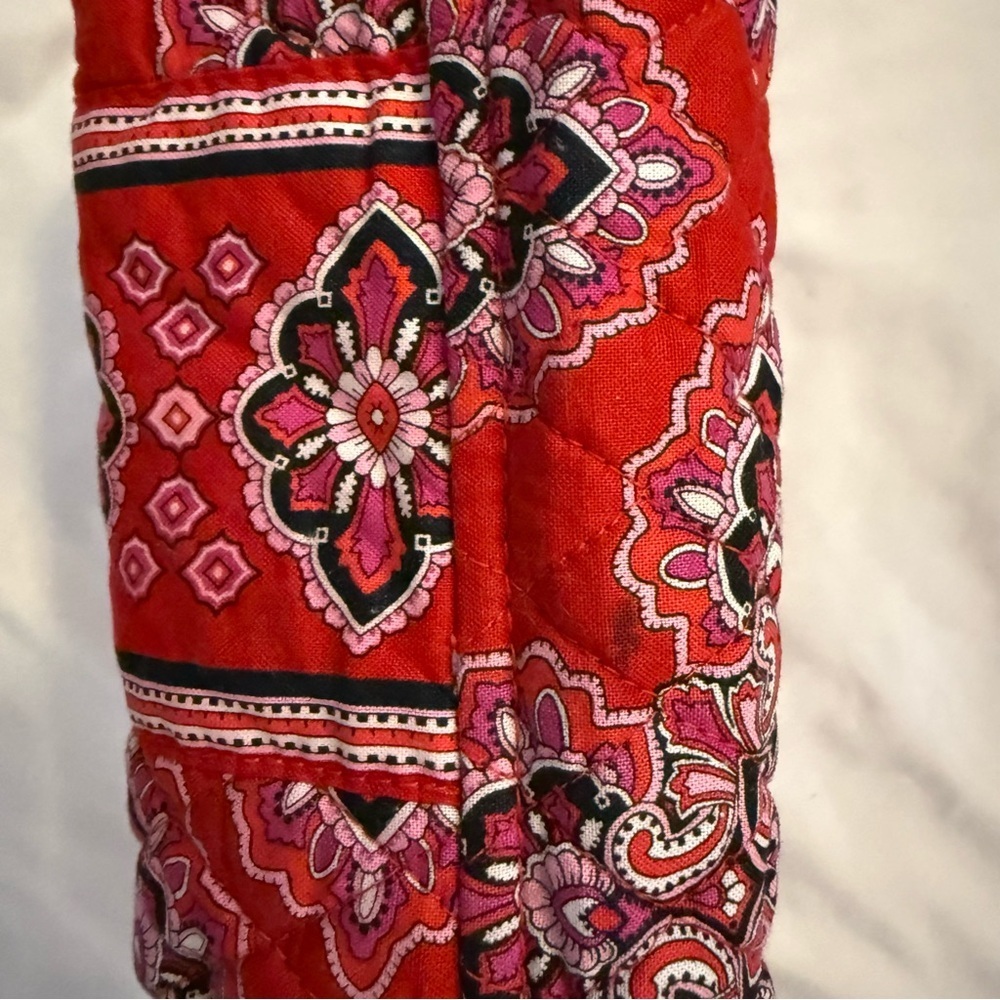 GUC Vera Bradley Quilted Lined Cosmetic Bag With Handle - Picture 4 of 14